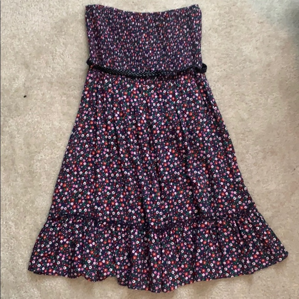 Strapless Flower Dress